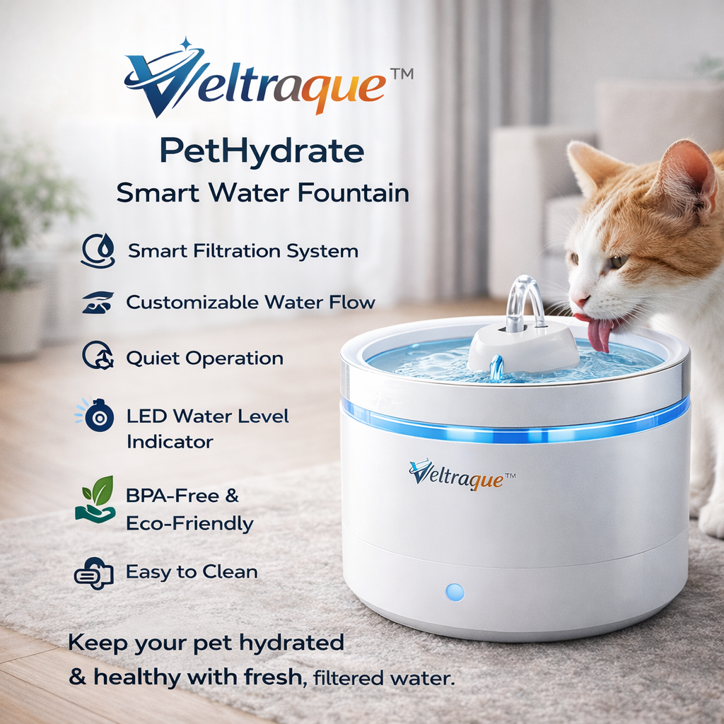 Veltraque™ PetHydrate Smart Water Fountain